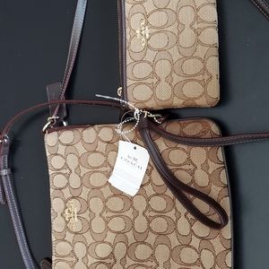 Coach crossbody bag and wallet